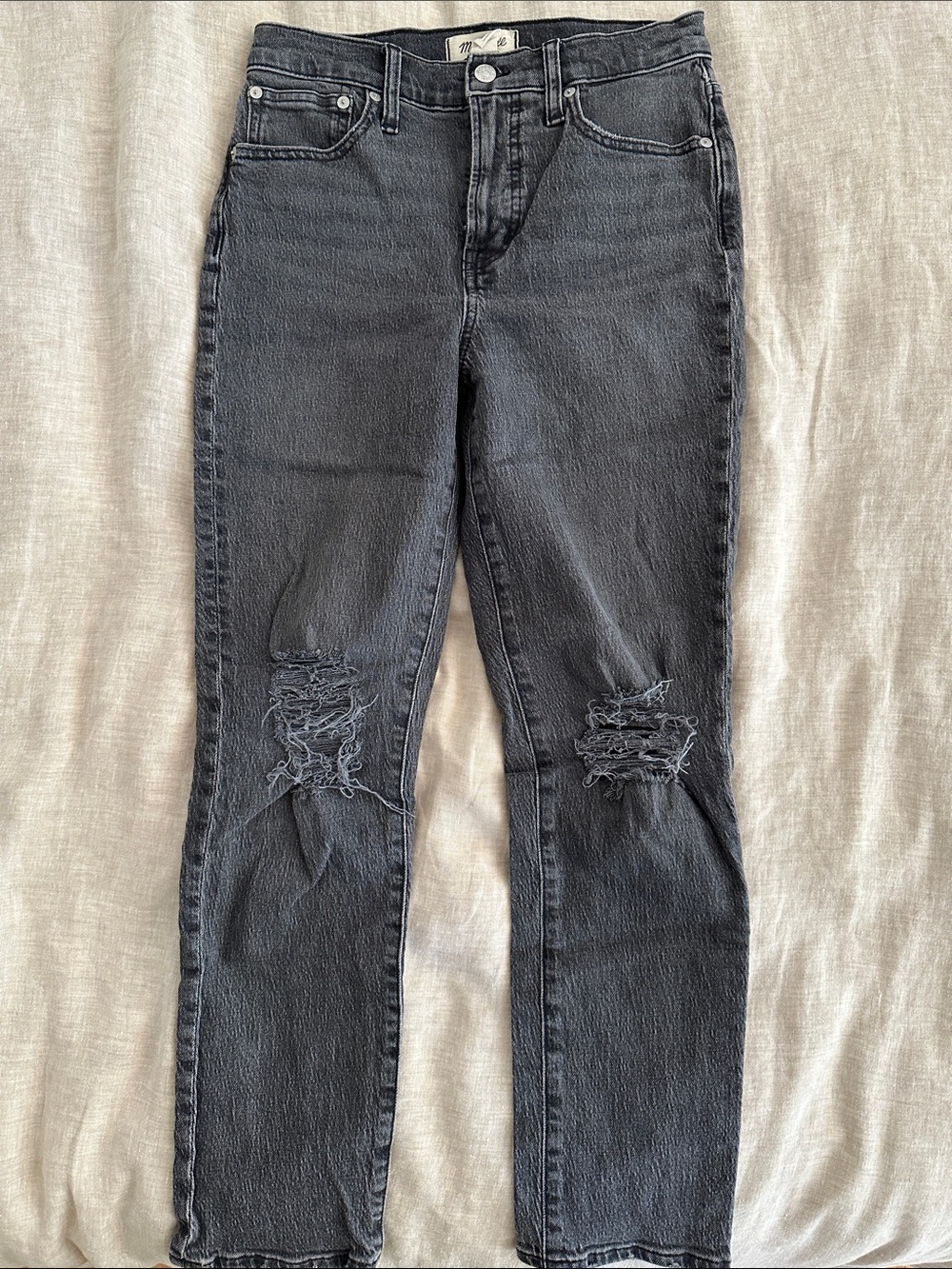 Madewell Jeans Distressed Grey Size 25